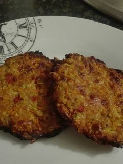 Una foto de Hamburguesa de calabacín y zanahoria