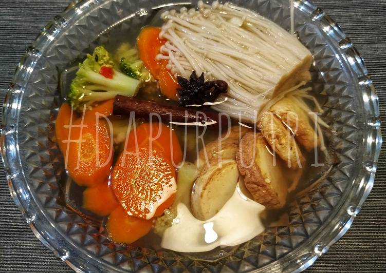Cara Gampang Menyiapkan Vegetables Soup with Tofu &amp; Enoki #JSR Anti Gagal