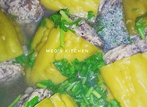 Hình của món Canh khổ qua nhồi thịt.