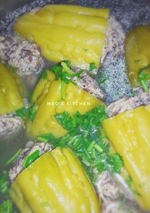 Hình của món Canh khổ qua nhồi thịt.