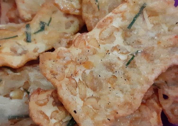 Resep Tempe tepung kriuk Jadi, Enak