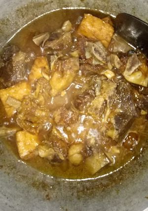Foto resep Semur iga with fiber cream