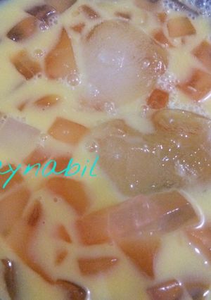 Foto resep Es buah simple (nutrijel&nata de coco)