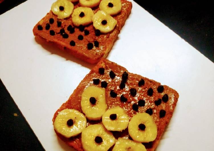 Recipe of Perfect Peanut butter banana toast