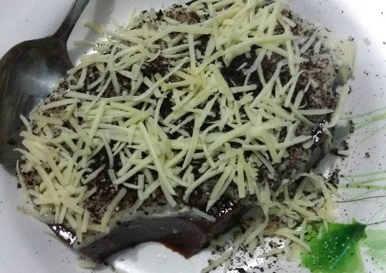 Puding vla keju oreo