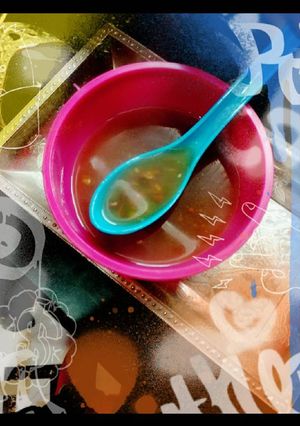 A picture of Manchow soup.