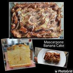 รูปของ 69. Mascarpone Banana Cake