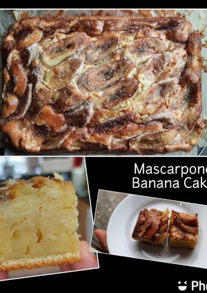 Foto resep 69. Mascarpone Banana Cake