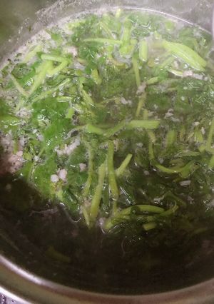 Hình của món Canh cải xoong thịt bằm.
