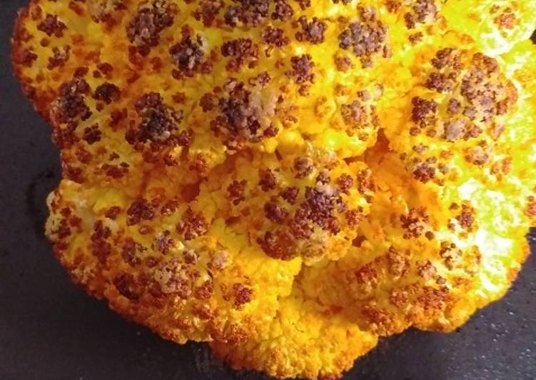 Easiest Way to Prepare Quick Whole Baked Cauliflower