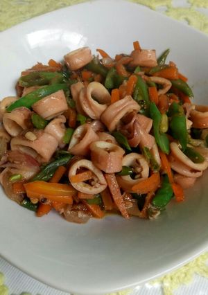 Foto resep Tumis cumi pedas