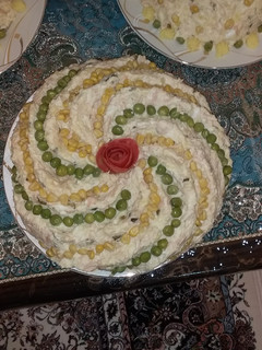 عکسی از دستور سالاد الویه