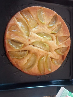 Una foto de Tarta invertida de manzana