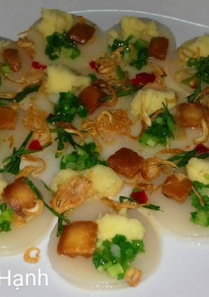Hình của món Bánh Bèo Chay Dã Chiến Từ Bánh Phồng.