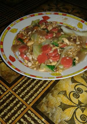 Foto resep Seblak telor sosis