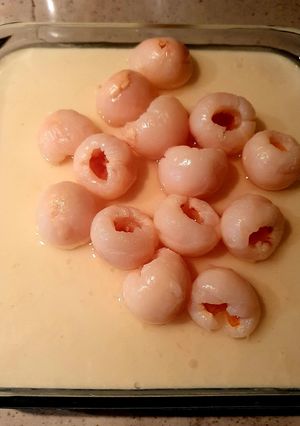 Foto resep Puding Almond Lychee
