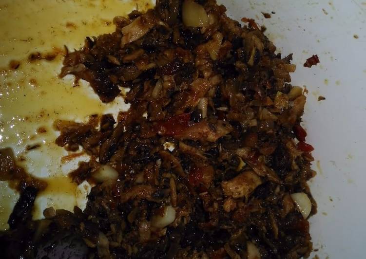 Bagaimana Menyiapkan Ikan asar santan goreng sambal, Bikin Ngiler