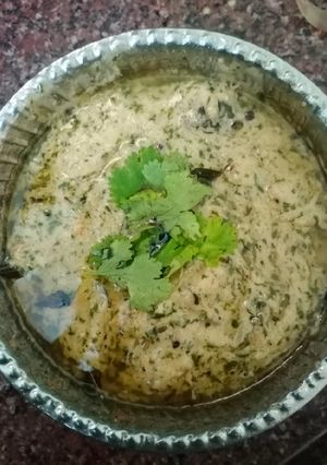 A picture of Onion mint chutney.