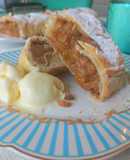 Strudel express de peras y manzanas