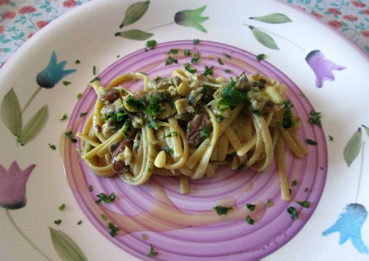 Linguine integrali alle alici