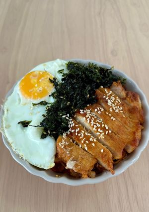 รูปของ ข้าวผัดกิมจิหมูย่างโคชูจัง