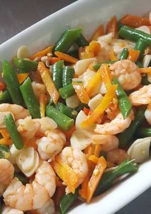 Foto resep Tumis udang buncis wortel