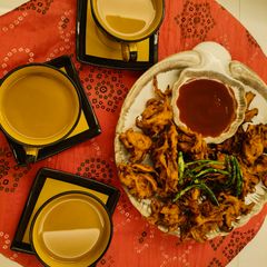 A picture of Pakora - Onion Pakoras.