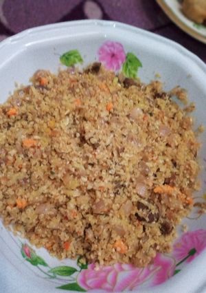 A picture of Cauliflower rice.