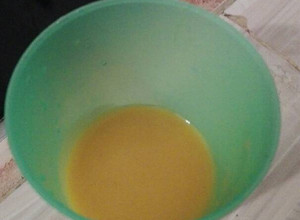 Una foto de Jugó de papaya en leche de soya