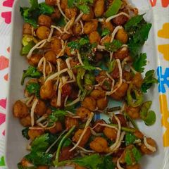 A picture of Healthy Sprouted kala chana salad.