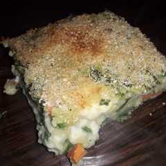Una foto de Pastel de arroz con espinaca