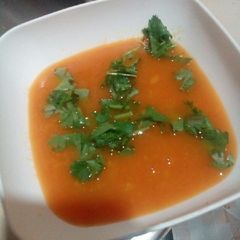 A picture of Pumpkin soup#authors marathon.
