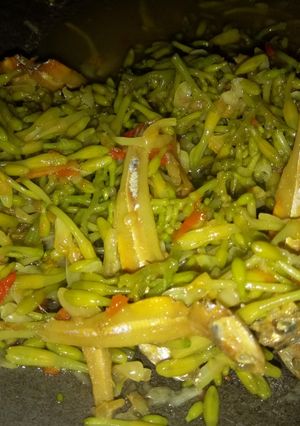 Foto resep Oseng bunga pepaya teri