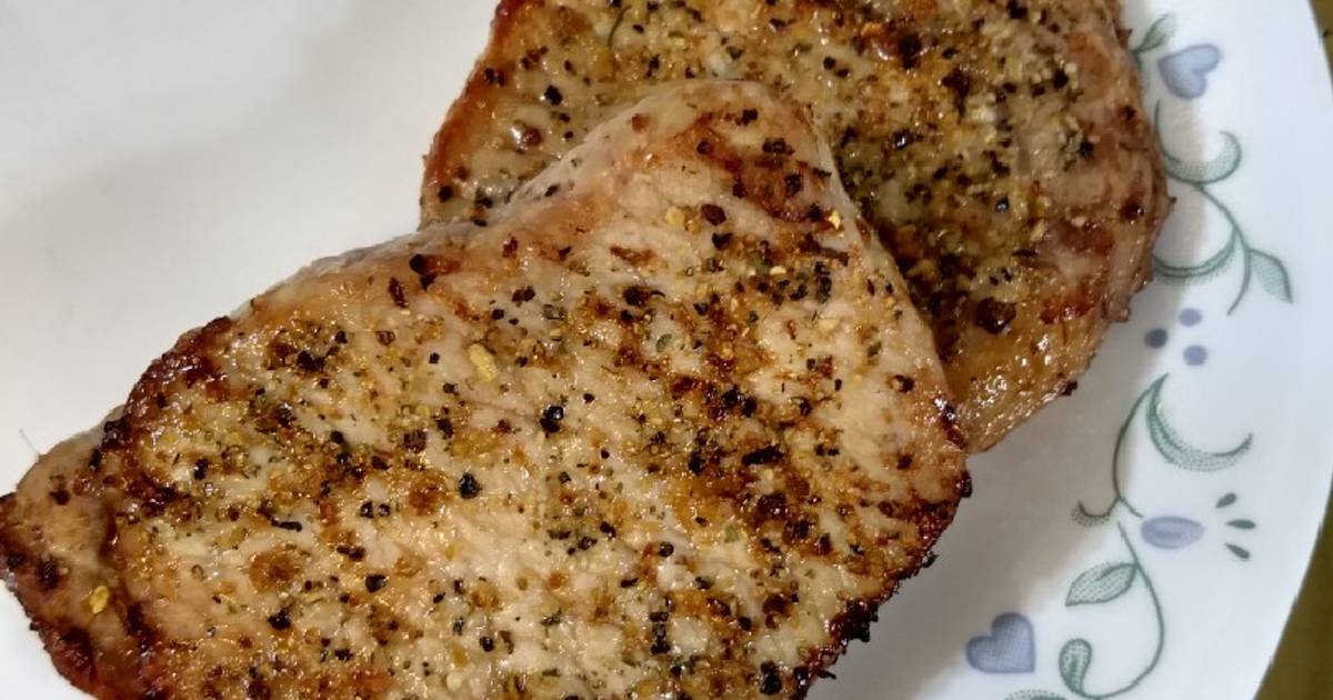 Air Fryer Pork Chops Recipe by The Hungry Housewife Cookpad