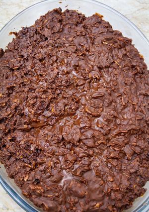 A picture of Crunchy Chocolate Cake (Healthier, Sugar-Free Version).