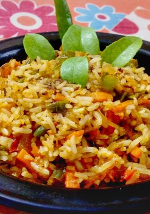 A picture of Vegetables Masala Rice.