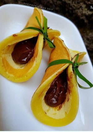 Foto resep Dorayaki versi single 😍
