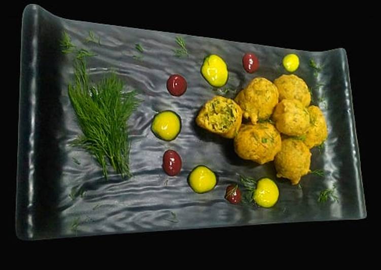 Simple Way to Prepare Perfect Dil leaves and spinach fritters