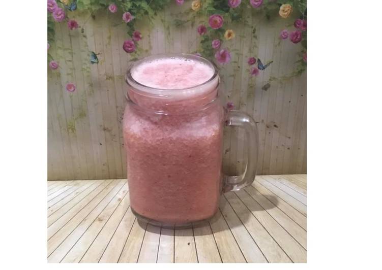 Cara Gampang Membuat Diet Juice Guava Cucumber Apple Raspberry Dates, Sempurna