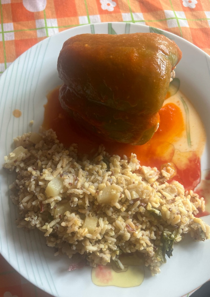 Una foto de Pimientos rellenos