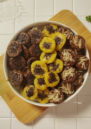 Foto resep Kue Cubit Coklat Keju cuma 1 telur