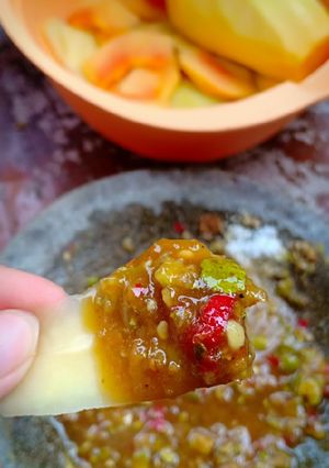 Foto resep Sambel rujak asem muda
