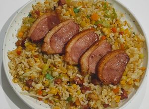 Foto resep Nasi Goreng Bebek Asap / Smoked Duck Fried Rice