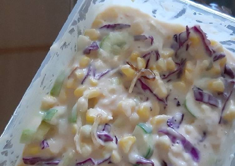 Langkah Mudah Membuat Salad Sayur..Segar Sehat🌽🥒🥦🧀 Sempurna
