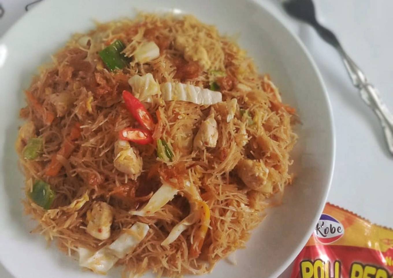 Bihun Goreng Ayam Pedas