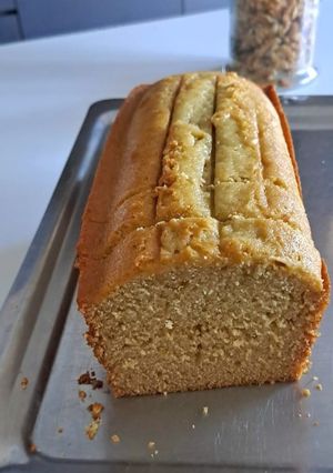 Una foto de Budín con crema de leche súper esponjoso