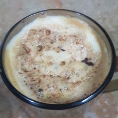A picture of Creamy frothy Coffee.