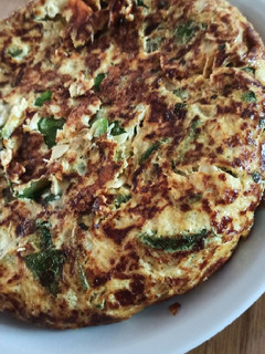 Una foto de Tortilla de zapallitos verdes