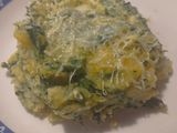 Polenta con espinacas