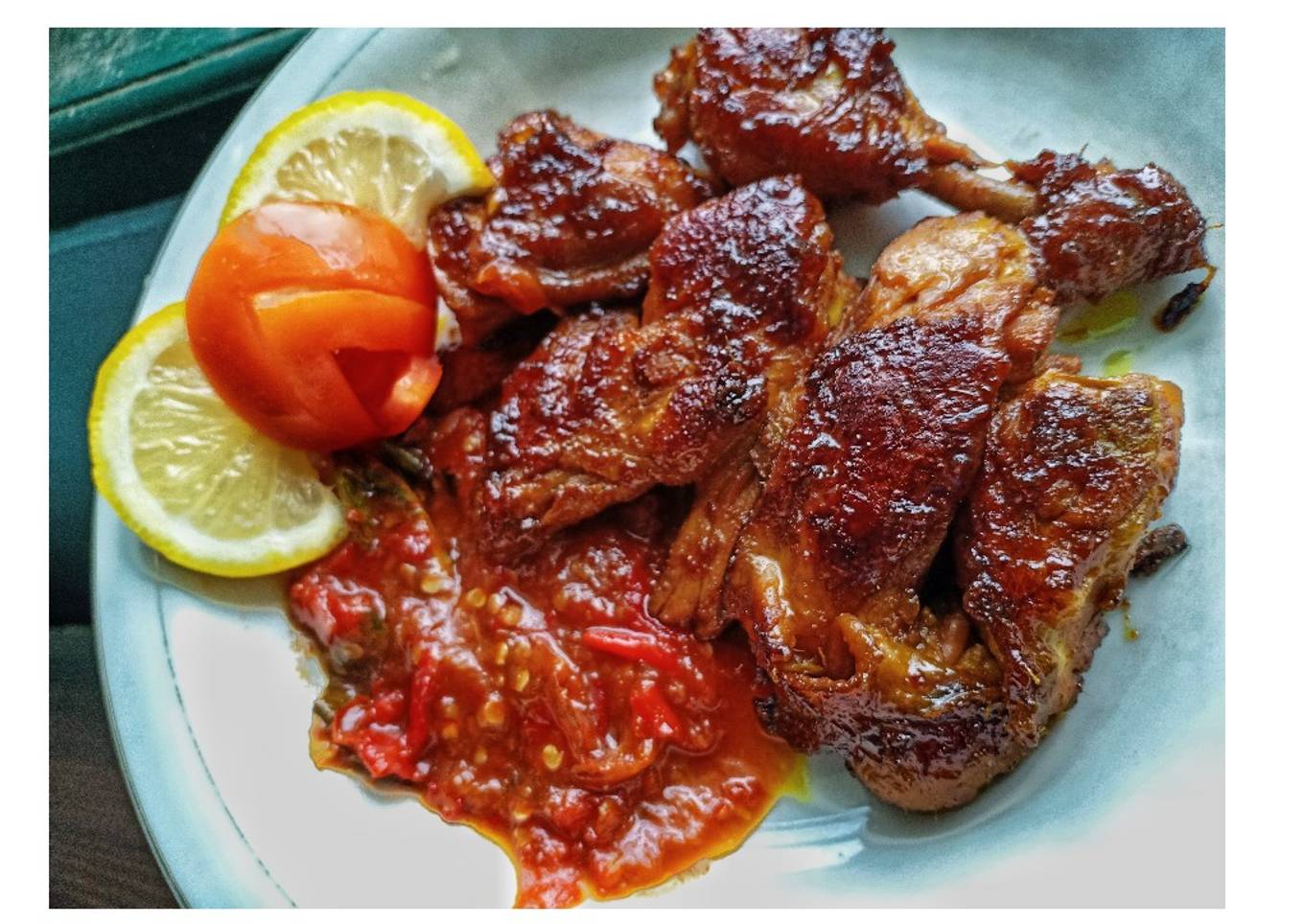 Cara Gampang Membuat Ayam Bakar dan sambal goreng ala Pawon AR yang Enak